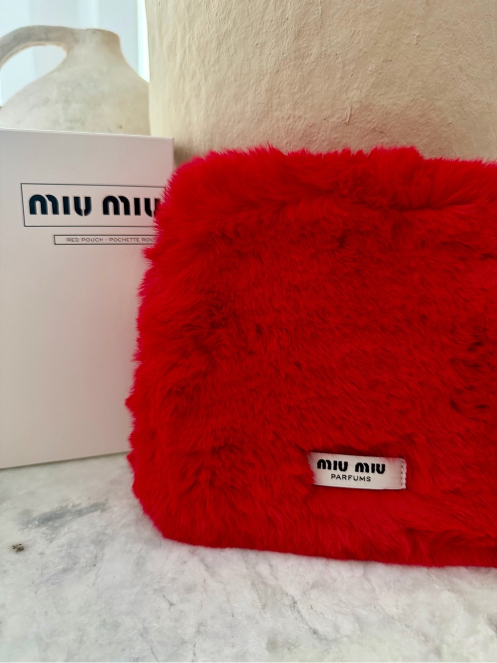 Miu miu fur clutch